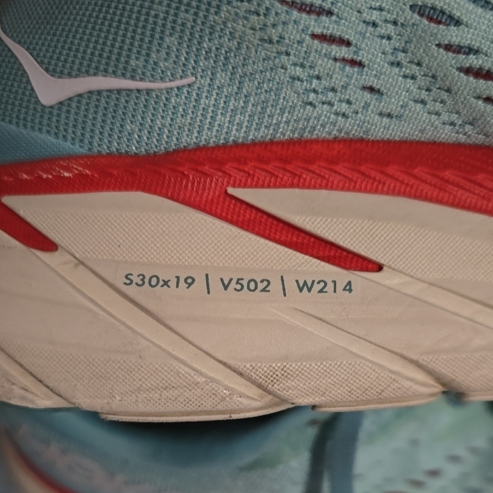 Hoka Blue and Red Athletic Shoes with Breathable Mesh - Picture 5 of 11
